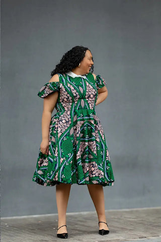 RUBY GREEN LACE COLLAR DRESS Women’s Dress