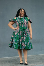 RUBY GREEN LACE COLLAR DRESS Women’s Dress