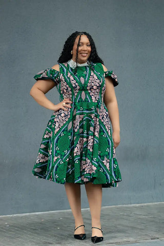 RUBY GREEN LACE COLLAR DRESS Women’s Dress