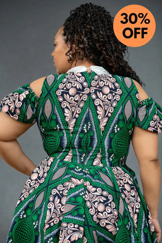 RUBY GREEN LACE COLLAR DRESS Women’s Dress