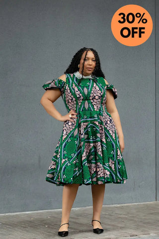 RUBY GREEN LACE COLLAR DRESS Women’s Dress