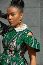 RUBY GREEN LACE COLLAR DRESS Women’s Dress