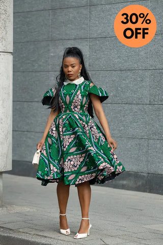 RUBY GREEN LACE COLLAR DRESS Women’s Dress