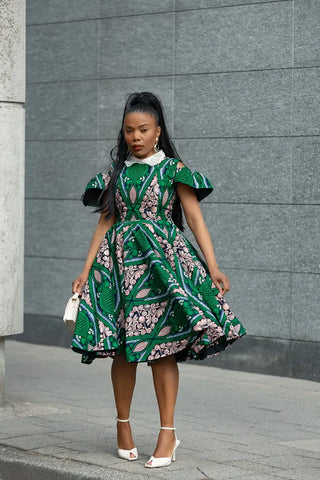 RUBY GREEN LACE COLLAR DRESS Women’s Dress