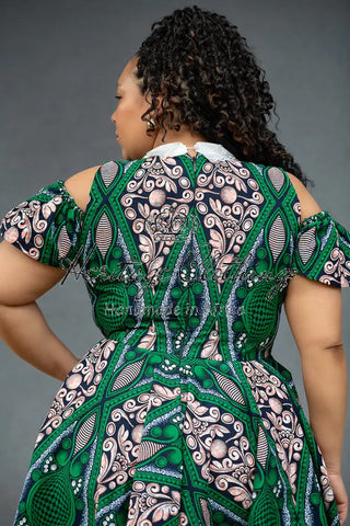 RUBY GREEN LACE COLLAR DRESS Women’s Dress