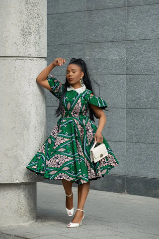 RUBY GREEN LACE COLLAR DRESS Women’s Dress