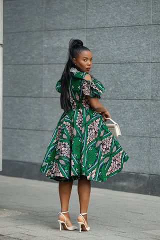 RUBY GREEN LACE COLLAR DRESS Women’s Dress