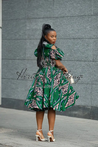 RUBY GREEN LACE COLLAR DRESS Women’s Dress