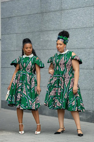 RUBY GREEN LACE COLLAR DRESS Women’s Dress