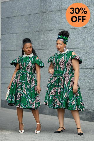 RUBY GREEN LACE COLLAR DRESS Women’s Dress