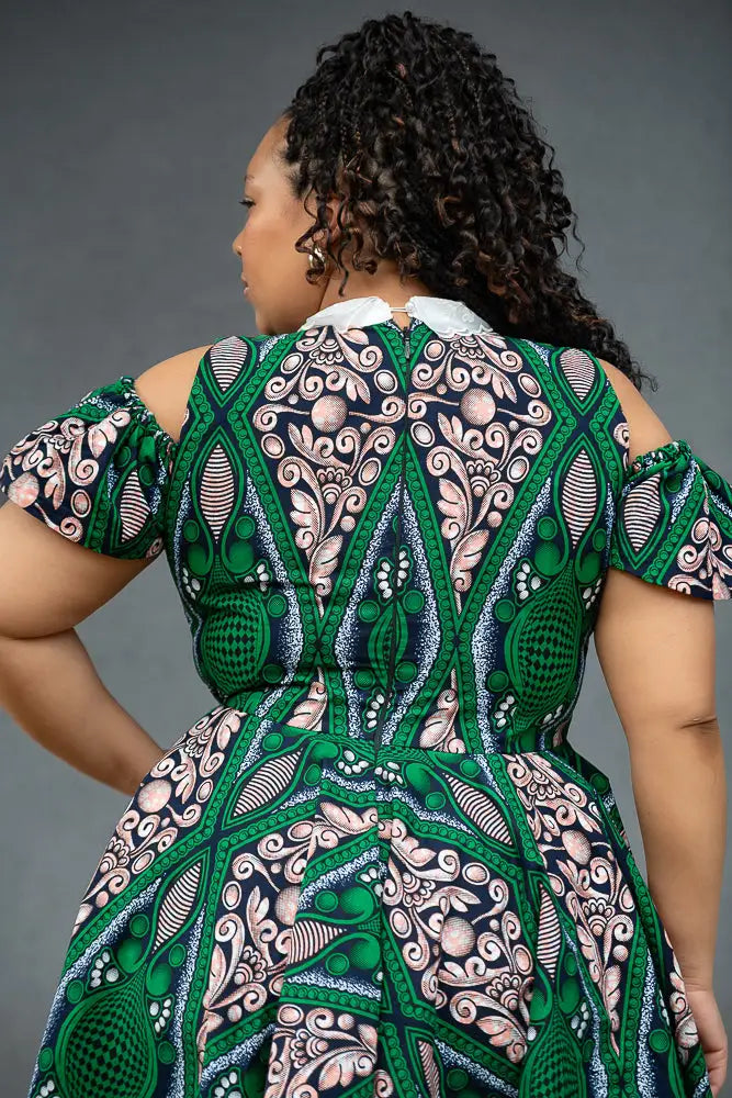 RUBY GREEN LACE COLLAR DRESS Women’s Dress