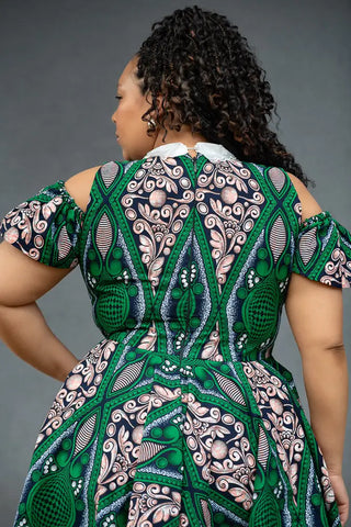 RUBY GREEN LACE COLLAR DRESS Women’s Dress