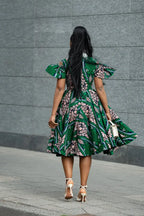 RUBY GREEN LACE COLLAR DRESS Women’s Dress