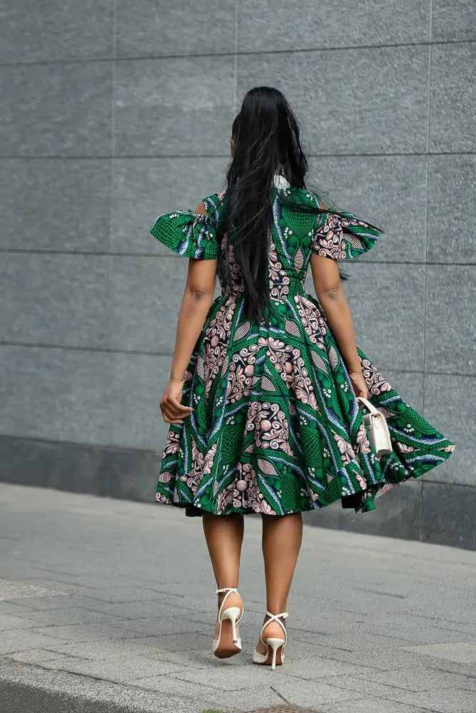 RUBY GREEN LACE COLLAR DRESS Women’s Dress