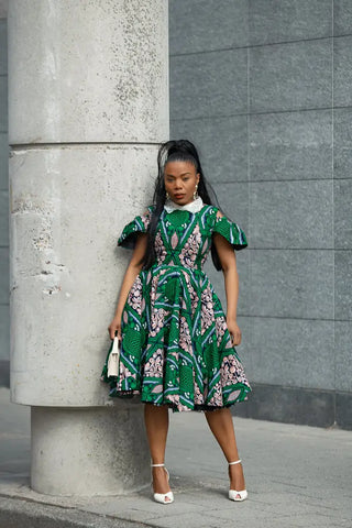 RUBY GREEN LACE COLLAR DRESS Women’s Dress