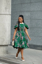 RUBY GREEN LACE COLLAR DRESS Women’s Dress