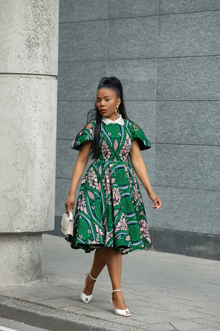 RUBY GREEN LACE COLLAR DRESS Women’s Dress