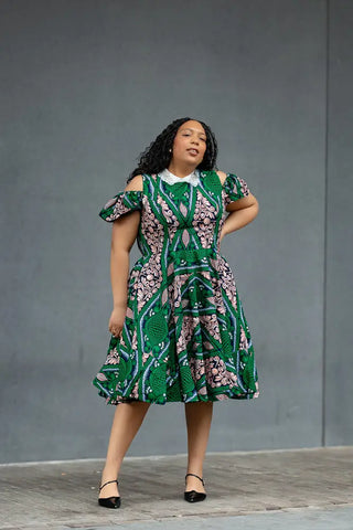 RUBY GREEN LACE COLLAR DRESS Women’s Dress