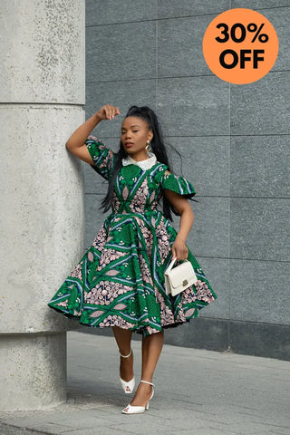 RUBY GREEN LACE COLLAR DRESS Women’s Dress