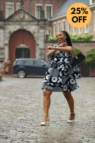 SABRINA BLACK AND WHITE LAYERED SET Outfit Sets