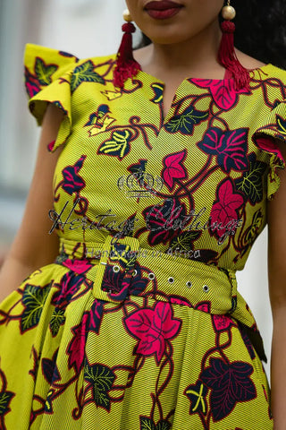 SELELNA FLORAL MIDI DRESS Women’s Dress
