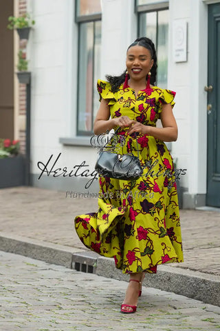 SELELNA FLORAL MIDI DRESS Women’s Dress