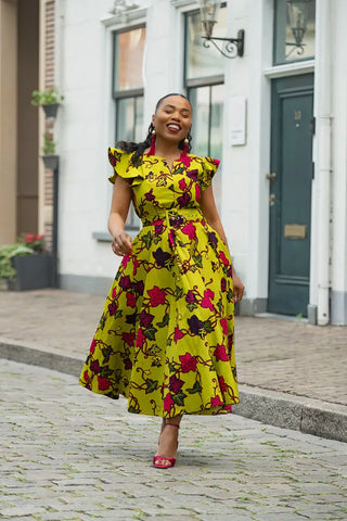 SELELNA FLORAL MIDI DRESS Women’s Dress