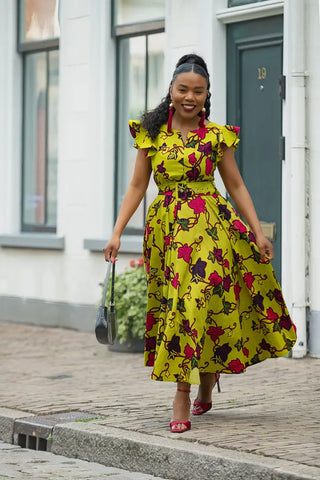 SELELNA FLORAL MIDI DRESS Women’s Dress