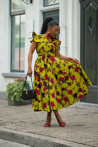 SELELNA FLORAL MIDI DRESS Women’s Dress