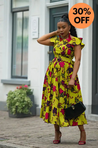 SELELNA FLORAL MIDI DRESS Women’s Dress