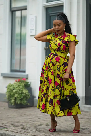 SELELNA FLORAL MIDI DRESS Women’s Dress