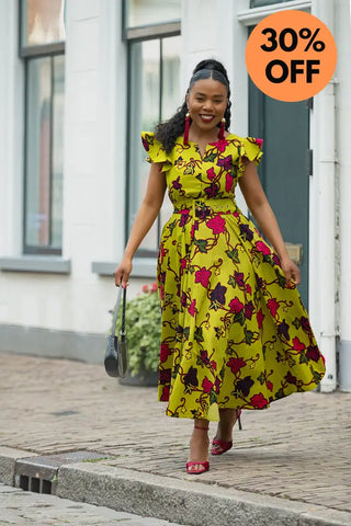 SELELNA FLORAL MIDI DRESS Women’s Dress