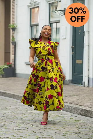 SELELNA FLORAL MIDI DRESS Women’s Dress