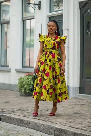 SELELNA FLORAL MIDI DRESS Women’s Dress