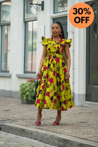 SELELNA FLORAL MIDI DRESS Women’s Dress