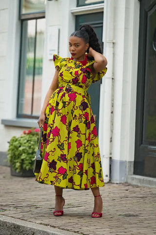 SELELNA FLORAL MIDI DRESS Women’s Dress