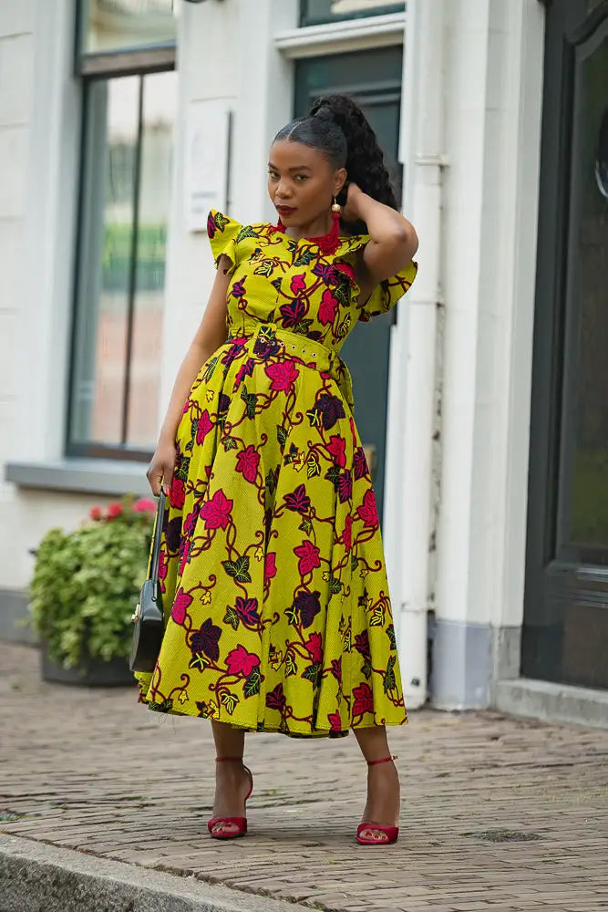 SELELNA FLORAL MIDI DRESS Women’s Dress