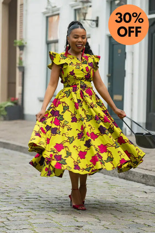 SELELNA FLORAL MIDI DRESS Women’s Dress