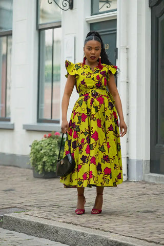Floral African Wax Print Floral African Wax Print