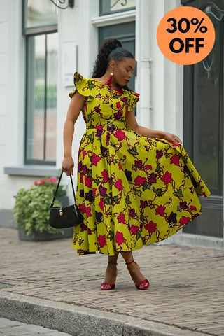 SELELNA FLORAL MIDI DRESS Women’s Dress