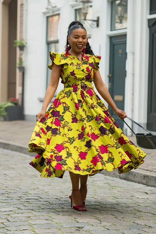 SELELNA FLORAL MIDI DRESS Women’s Dress