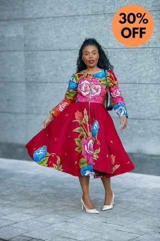 SHANI FLORAL MIDI DRESS Dresses