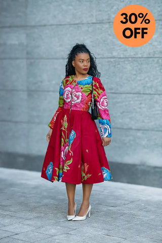 SHANI FLORAL MIDI DRESS Dresses