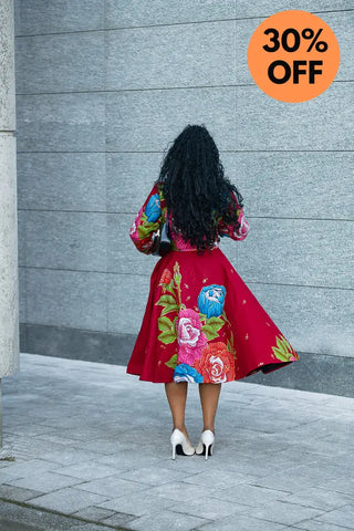 SHANI FLORAL MIDI DRESS Dresses