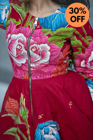 SHANI FLORAL MIDI DRESS Dresses