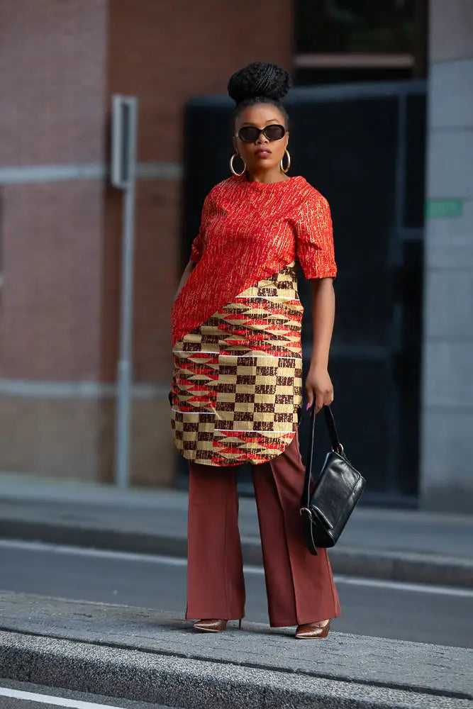 Gold African Wax Print
