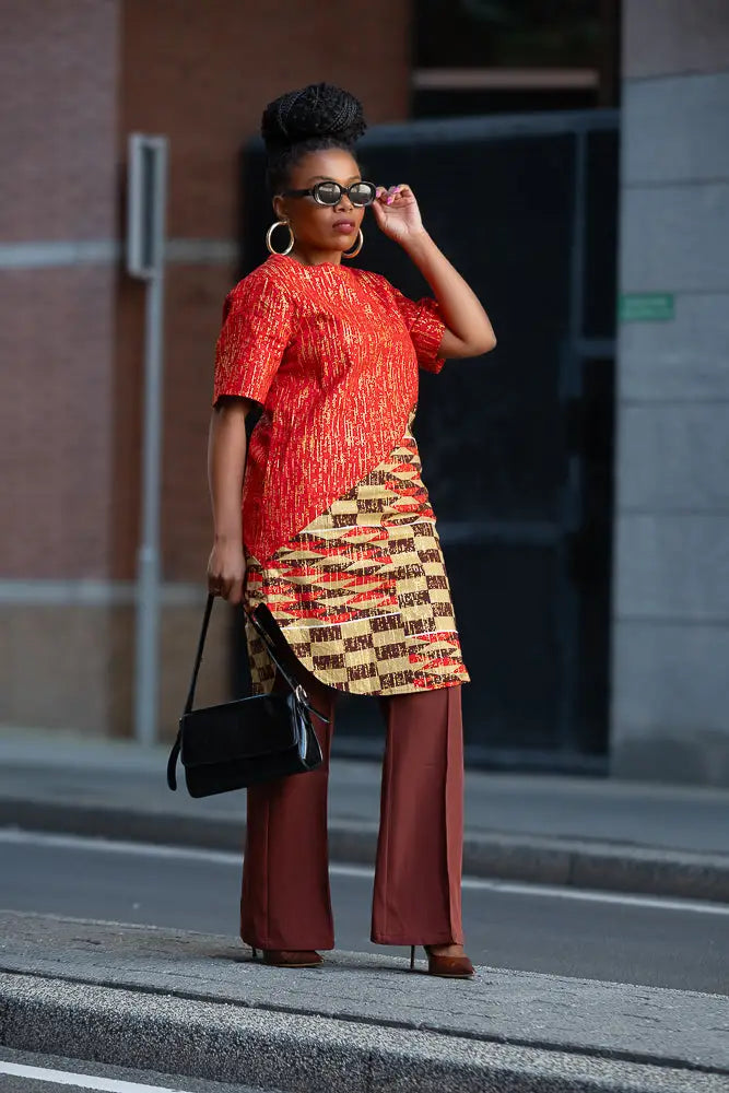 Simba Red And Gold Top