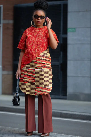 Simba Red And Gold Top