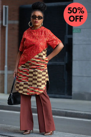 Simba Red And Gold Top