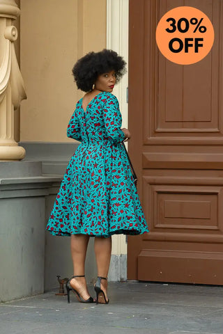 Sophie Red And Blue Dress Dresses